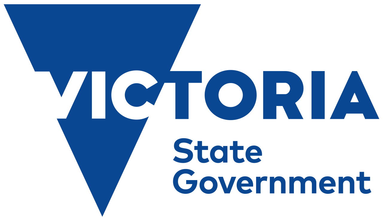 Victoria State Government logo on a transparent background